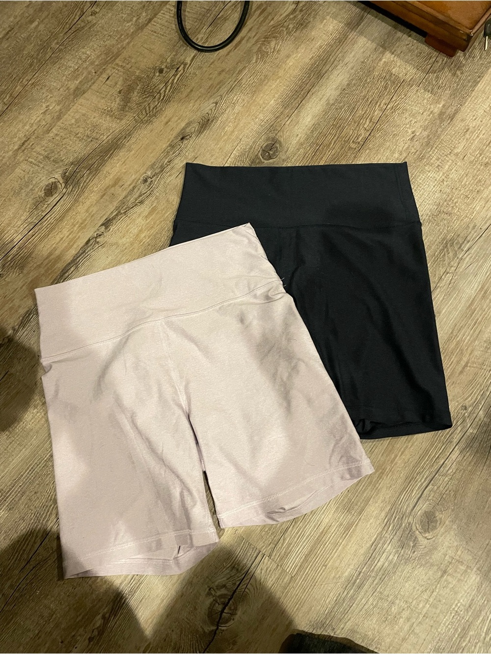High-Waist Women’s Performance Shorts - Navy and Lavender